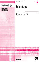 Benedictus SATB choral sheet music cover Thumbnail